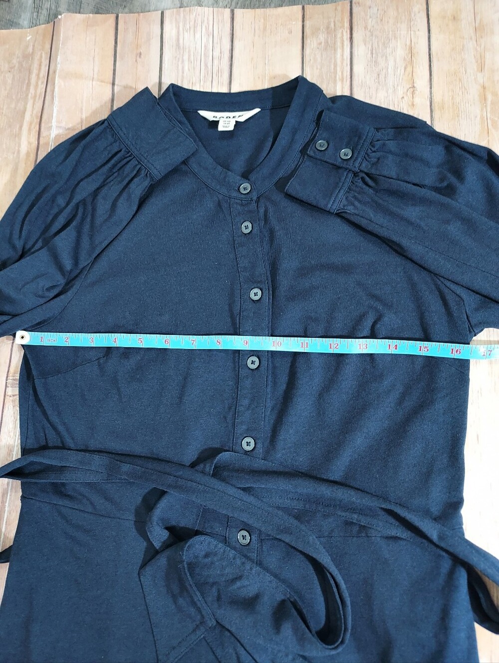 Boden Navy Julia Shirt Dress with Tie Waist 8 - Picture 11 of 14